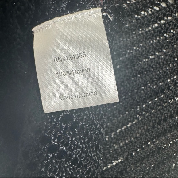 Sigrid Olsen black mesh shirtsleeves top - Picture 4 of 4